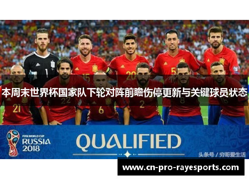 本周末世界杯国家队下轮对阵前瞻伤停更新与关键球员状态 本周末世界杯国家队下轮对阵前瞻伤停更新与关键球员状态
